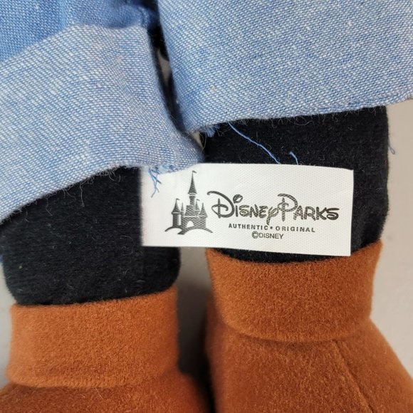 Disney Parks Authentic Goofy Plush 22" Gone Fishing Stuffed Animal Hat Vest - Picture 7 of 9